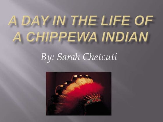 Life As A Chippewa