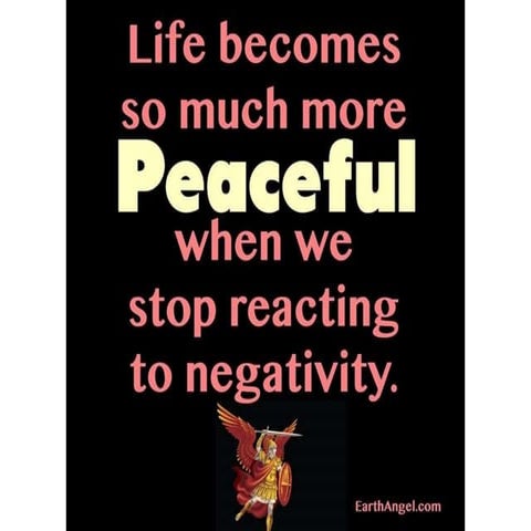 Life becomes peaceful