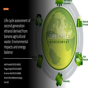 Life cycle assessment of second generation ethanol derived.pptx