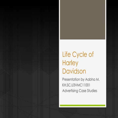 PPT on Harley Devidson | PPTX