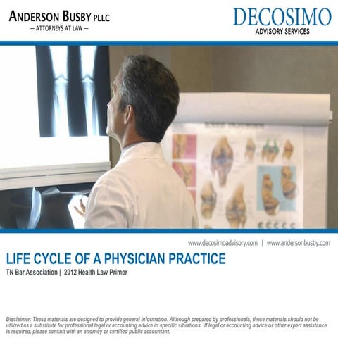 Life Cycle of a Physician Practice