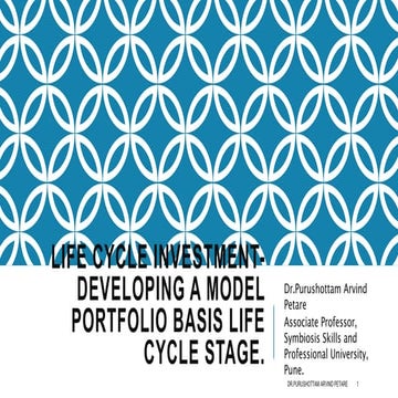 Life Cycle Investment Stages by Dr. Purushottam Arvind Petare .pptx