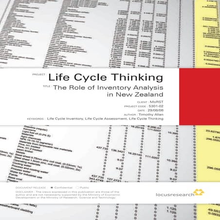 Life Cycle Thinking Longform Locus Research
