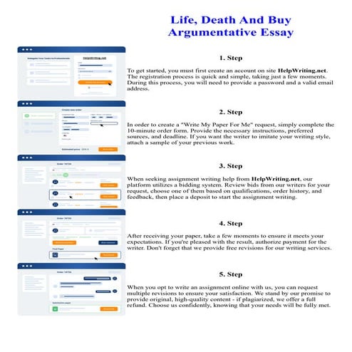 Life, Death And Buy Argumentative Essay