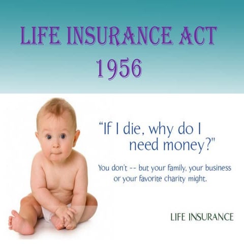 Life insurance act 1956