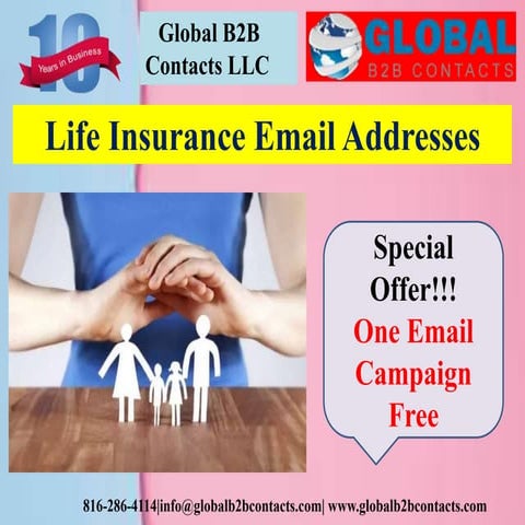 Life insurance email addresses | PPTX | Email | Internet