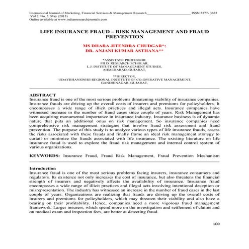 Life insurance fraud