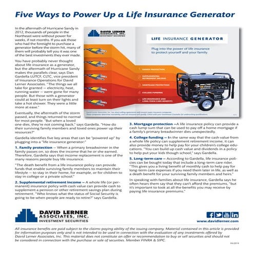 Life Insurance Generator