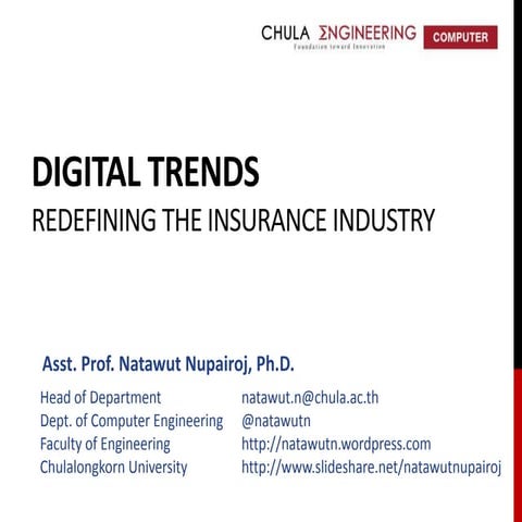 Digital Trends - Redefining the Insurance Industry (2016)