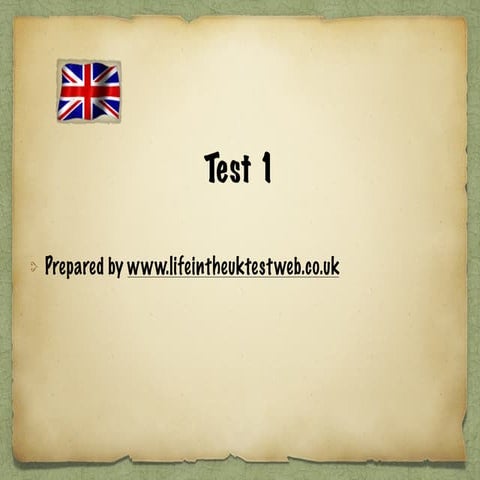Life in the uk practice test 1 | PDF