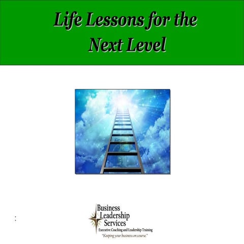 Life Lessons That Stop Self-Sabotage | PPTX