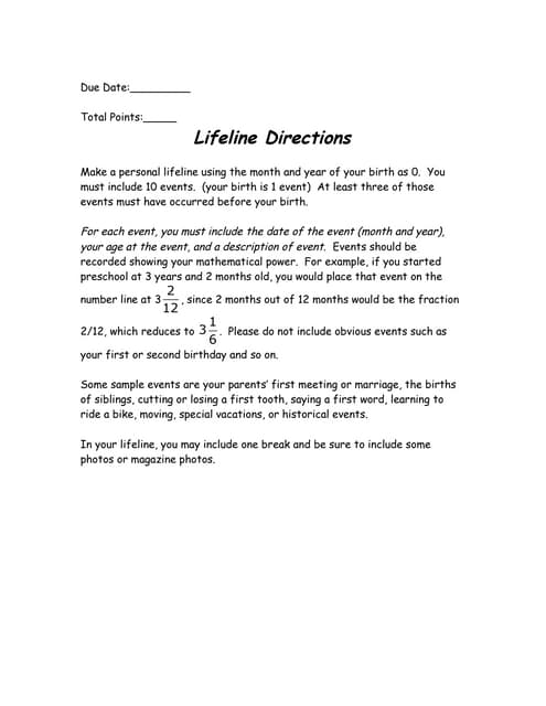 Lifeline project grade sheet (2) | DOC