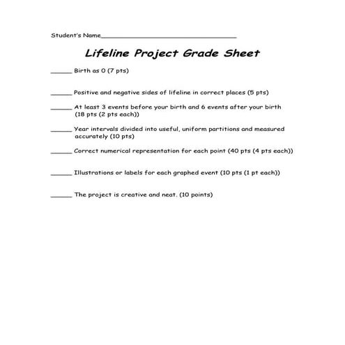 Lifeline project grade sheet (2)