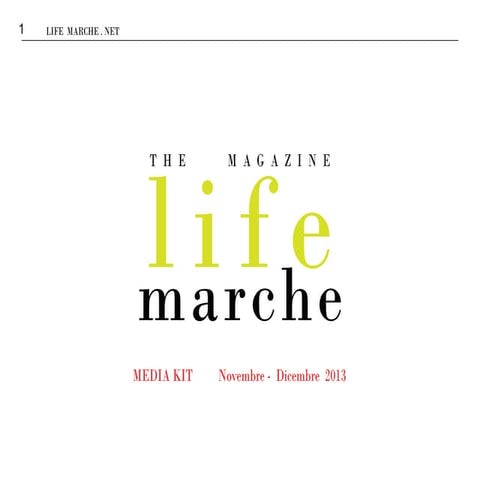 Life Marche Magazine Mediakit