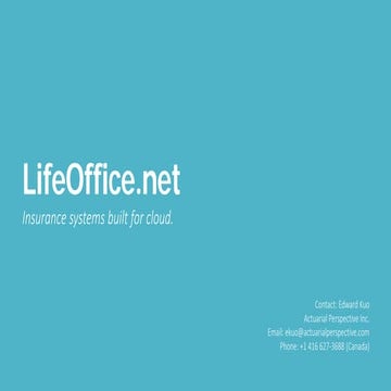 LifeOffice.net - Insurance Systems Built for Cloud