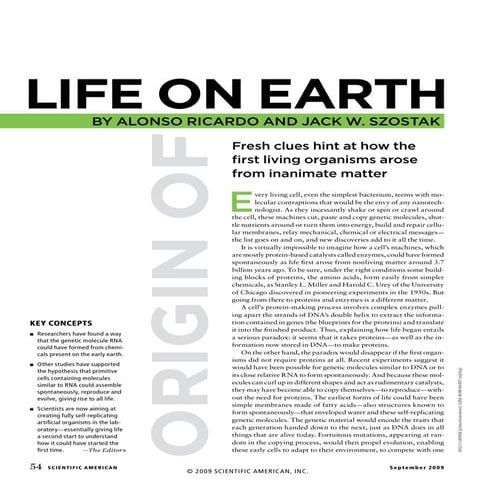 Life on Earth: Fresh clues hint at how the first living organisms arose from ...