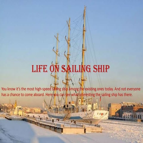 Life on sailing ship