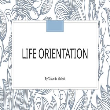 Personal Growth and Life Orientation: Roles, Beliefs, and Career ...