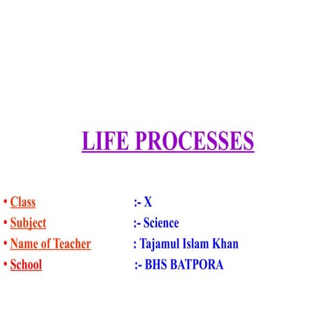 life process biology covers nutrition, .pptx