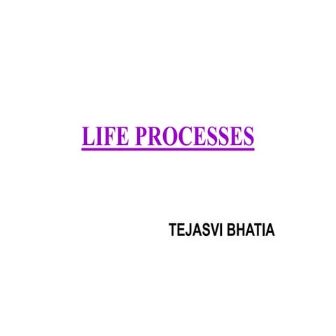 Life processes