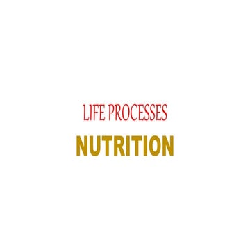 life processes class 10 chapter 1 full pptx