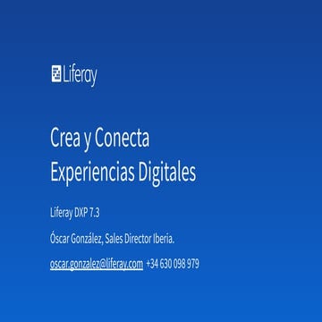 CX Tech Day 2021 - Liferay DXP (Liferay)