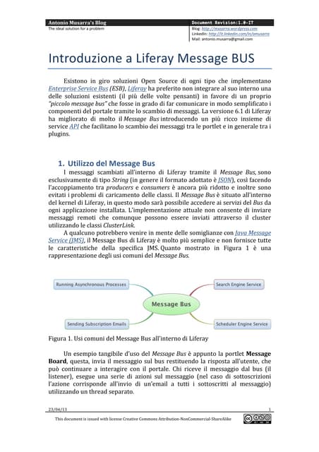Introduzione a Liferay Message BUS