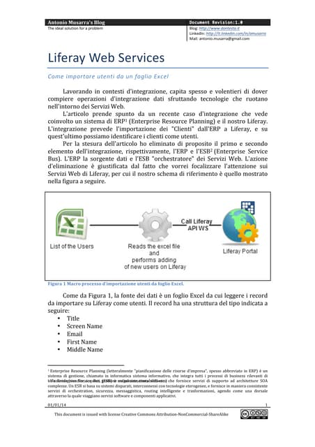 Liferay Web Services - Come importare utenti da un foglio Excel