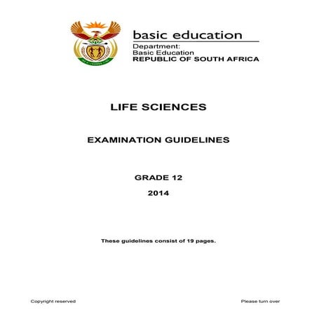 Life sciences gr 12 exam guide 2014 eng