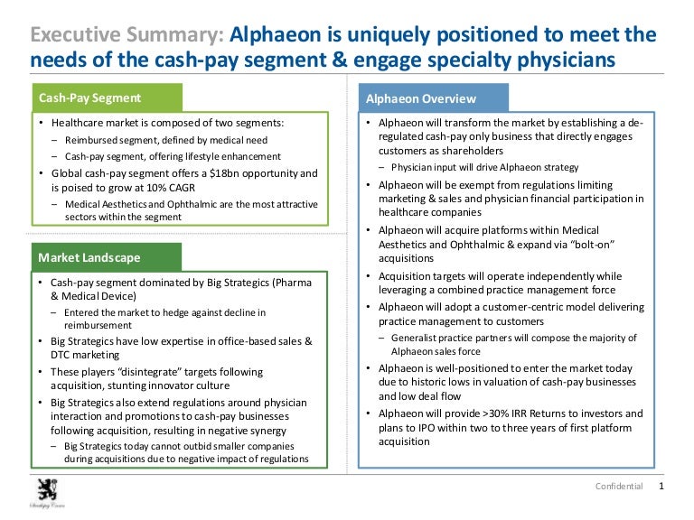 Life sciences vc strategy deck samples