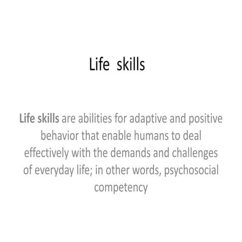 Life skills objective type question and answers | PDF