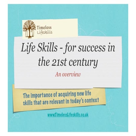 Lifeskills for 21st century