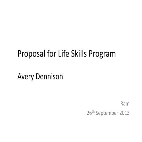 Life skills course
