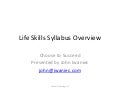 Life Skills Syllabus Overview