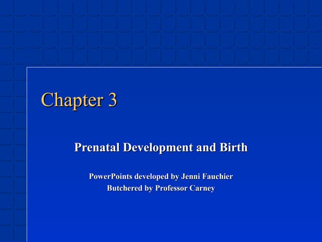 Life Span Chapter 3 Ppt Life Span Chapter 3 Ppt