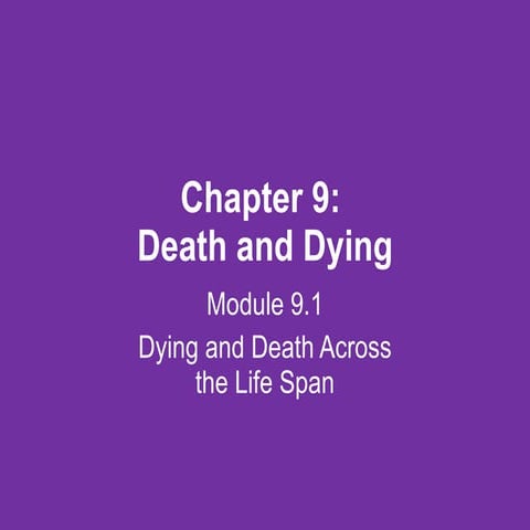 Lifespan psychology   chapter 9 - 2010