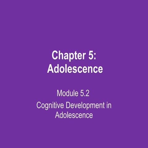 Lifespan psychology   lecture - 5.2