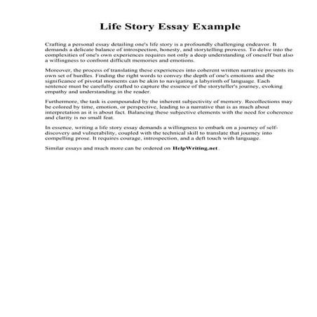Life Story Essay Example.pdf