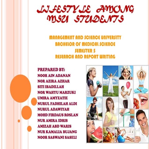 Lifestyle   among msu   students