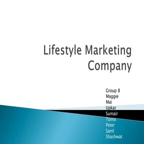 Data analysis of Life style Marketing company