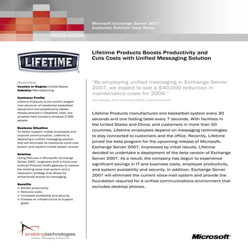 Lifetime Products Exchange07 Final