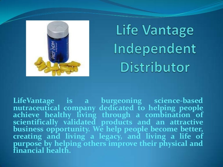 Life vantage independent distributor