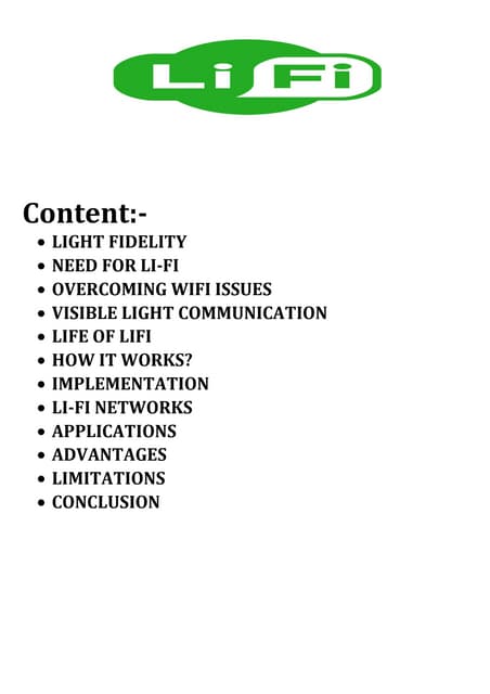Lifi technology