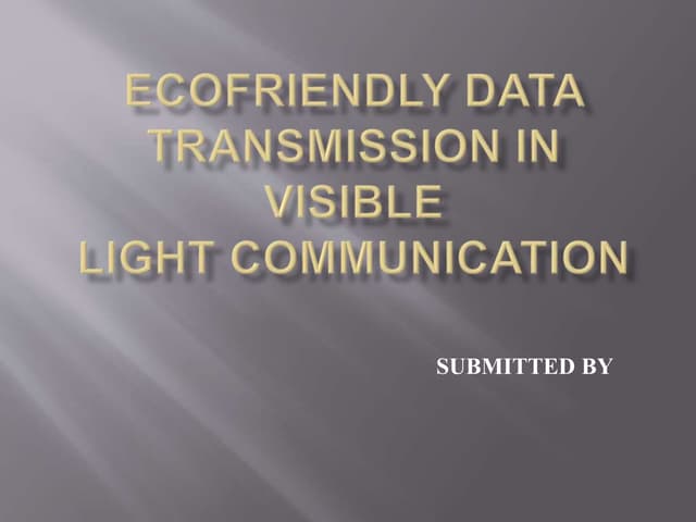  DATA TRANSMISSION USING LIFI TECHNOLOGY