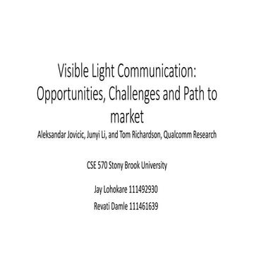 Visible Light communication
