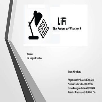 Lifi data transmission 
