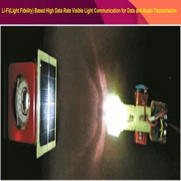 Li-Fi Audio Transmission Project Report | PDF