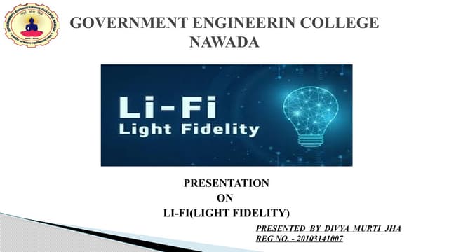 Li - fi ( light fidelity) , it's about light