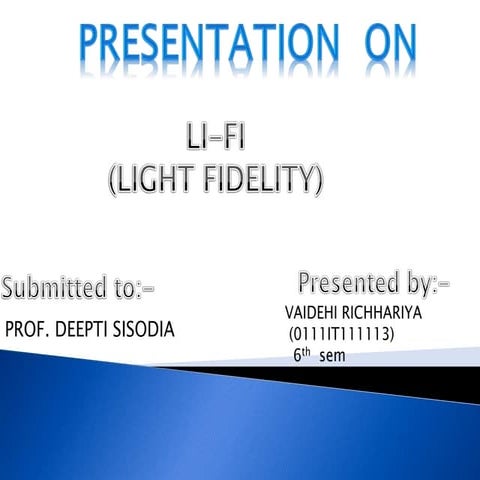 Li fi | PPTX