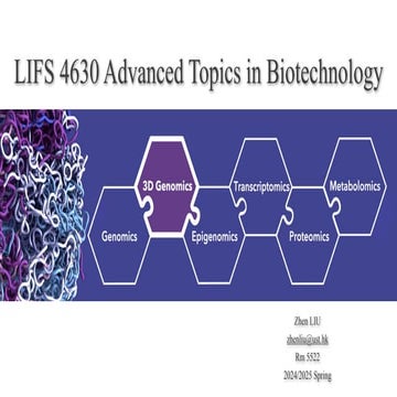 LIFS4630 Advanced Topics in Biotechnology 1
